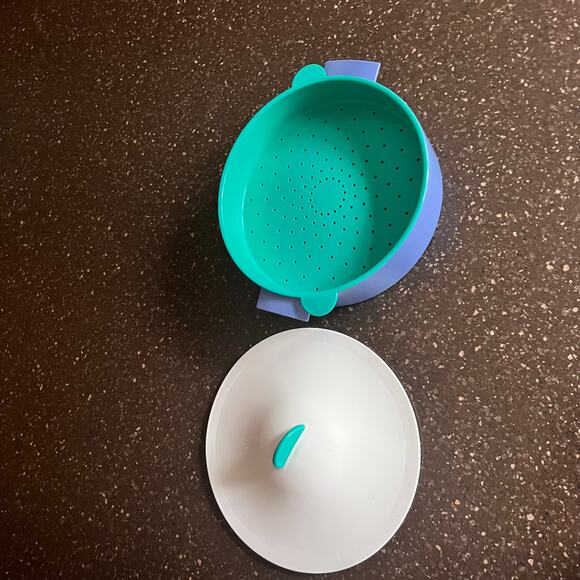 Tupperware 3 Piece Micro-Steamer Microwave Steamer Rice Veggie Cooker 3221-A - Picture 5 of 10